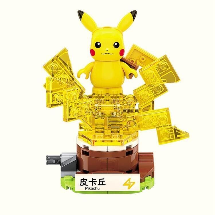 NEW Official Pokémon Mini Pikachu Building Blocks Set 61Pcs Creative Fun Toy