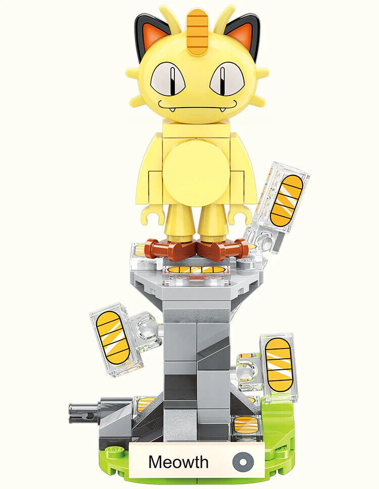 NEW Official Pokémon Meowth Building Blocks Set 68Pcs Creative Fun Toy