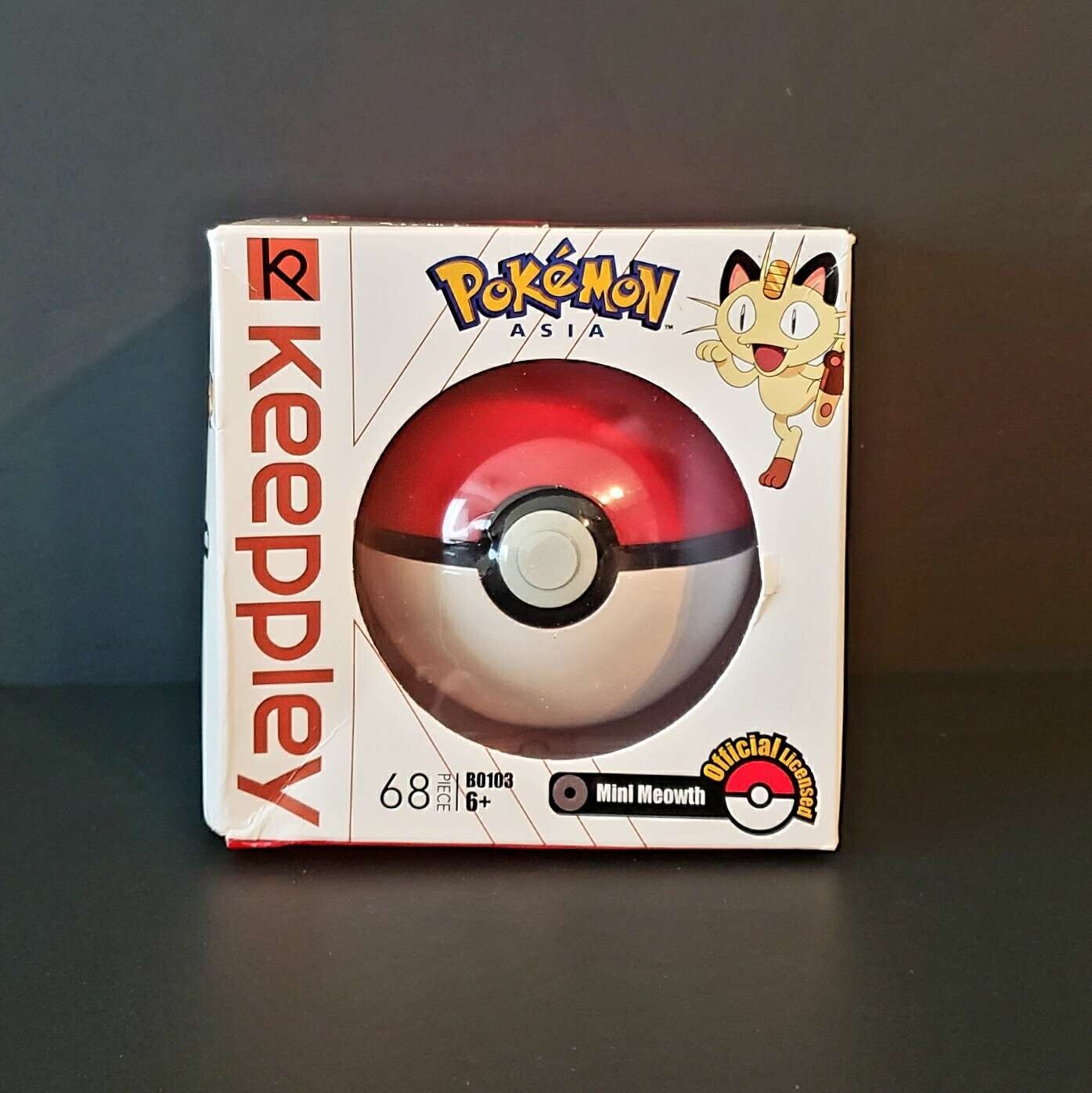 NEW Official Pokémon Meowth Building Blocks Set 68Pcs Creative Fun Toy