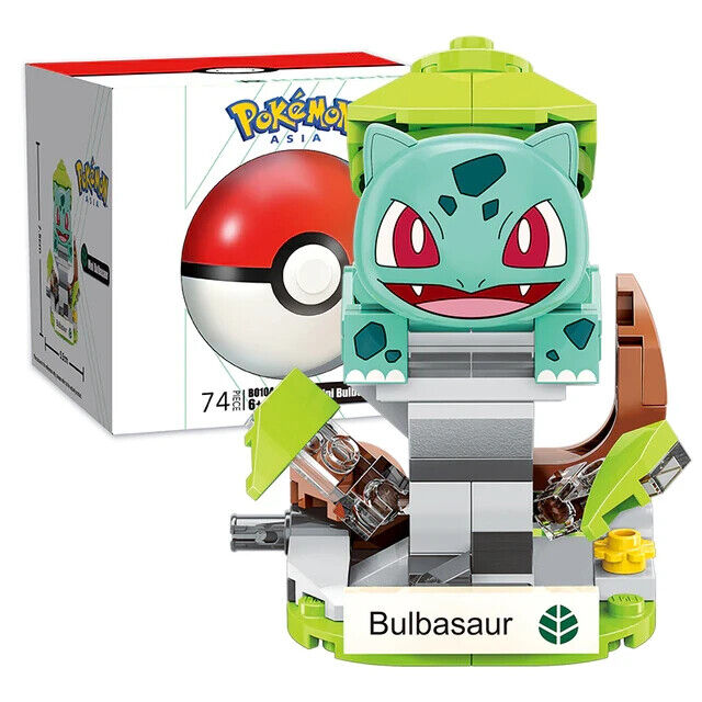NEW Official Pokémon Bulbasaur Building Blocks Set 74 Pcs Creative Fun Toy