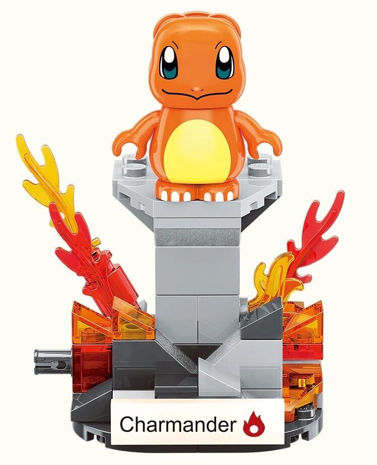 NEW Official Pokémon Charmander Building Blocks Set 60Pcs Creative DIY Fun Toy