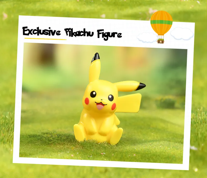 NEW Official Pokémon Pikachu Hot Air Balloon w/ Motion Building Blocks Set