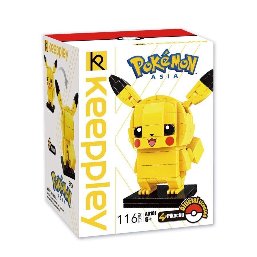 NEW Official Pokémon Kanto Starters Building Block Sets Creative Toy DIY Fun