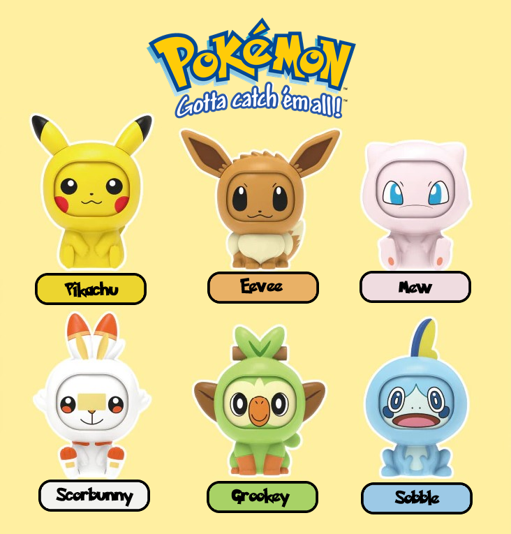 NEW Official Pokémon Lapras Sylveon Psyduck & More Action Figure Face Changers