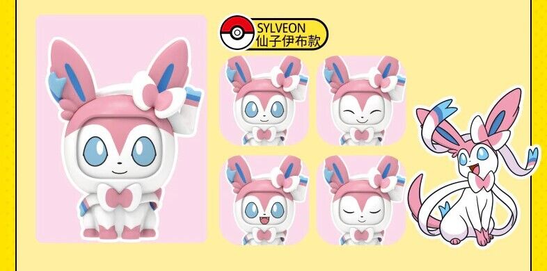 NEW Official Pokémon Lapras Sylveon Psyduck & More Action Figure Face Changers