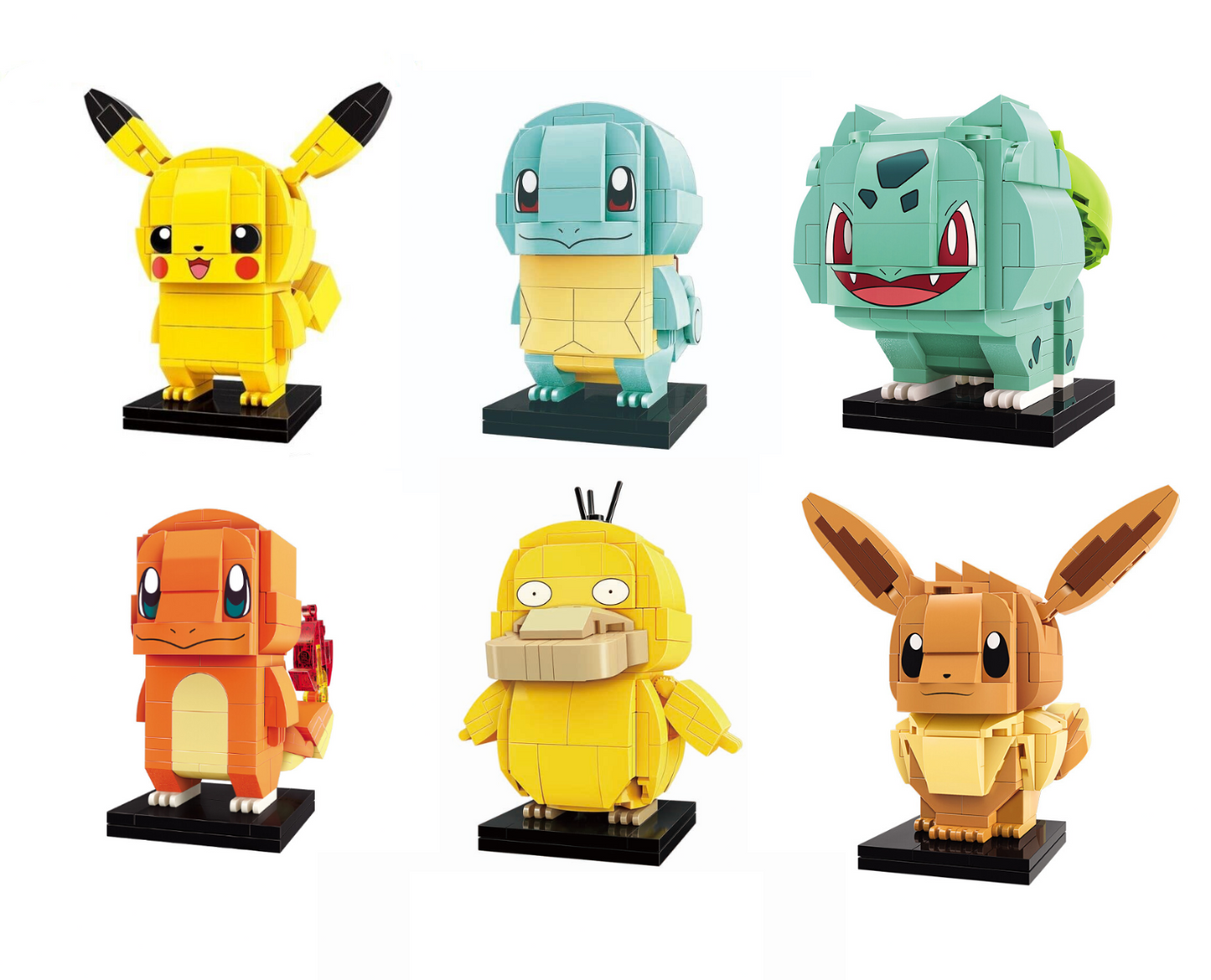NEW Official Pokémon Kanto Starters Building Block Sets Creative Toy DIY Fun