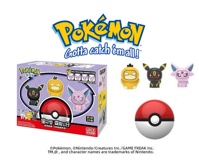 NEW Official Pokémon Lapras Sylveon Psyduck & More Action Figure Face Changers
