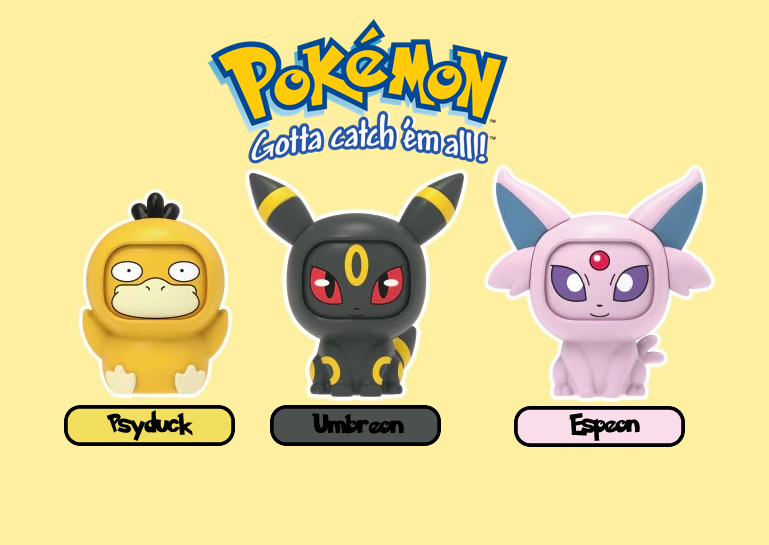 NEW Official Pokémon Lapras Sylveon Psyduck & More Action Figure Face Changers