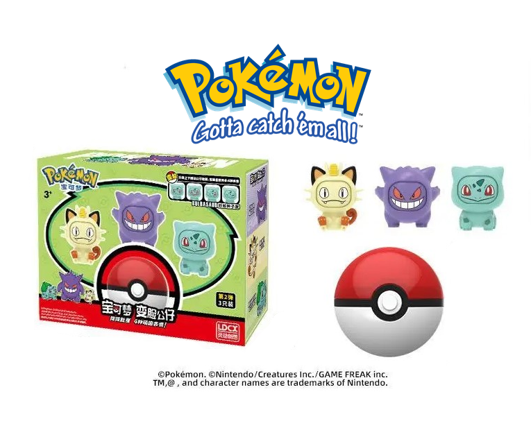 NEW Official Pokémon Lapras Sylveon Psyduck & More Action Figure Face Changers