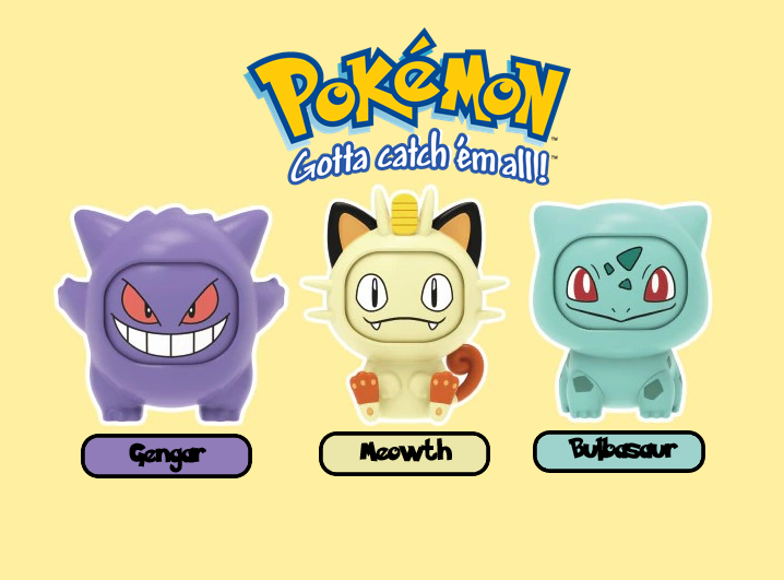 NEW Official Pokémon Lapras Sylveon Psyduck & More Action Figure Face Changers