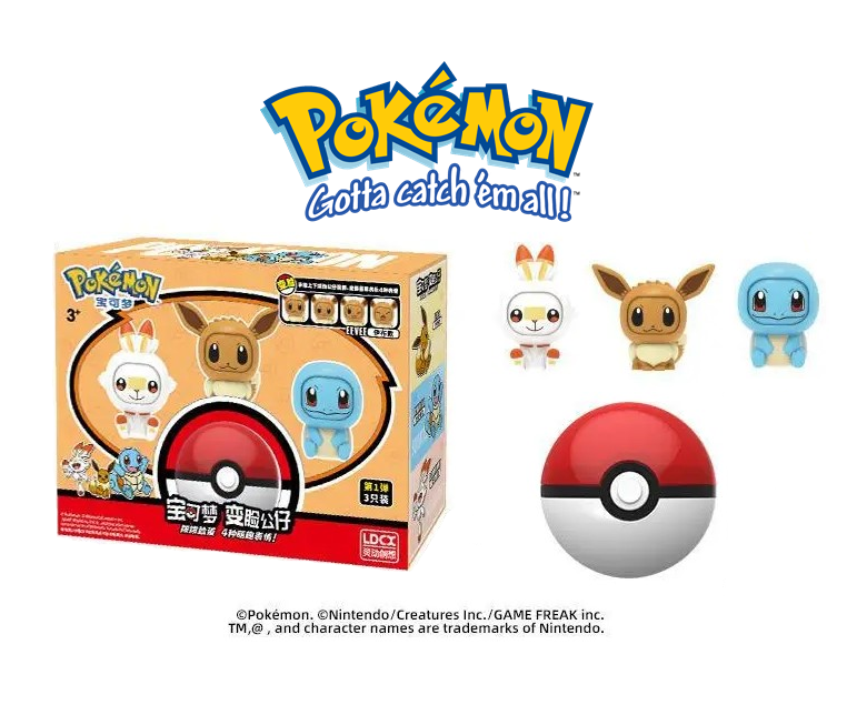 NEW Official Pokémon Lapras Sylveon Psyduck & More Action Figure Face Changers