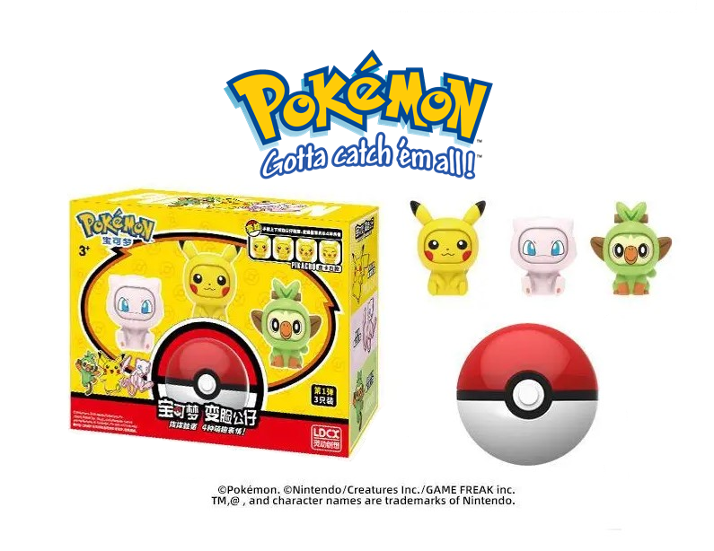 NEW Official Pokémon Lapras Sylveon Psyduck & More Action Figure Face Changers