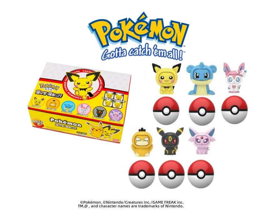 NEW Official Pokémon Lapras Sylveon Psyduck & More Action Figure Face Changers