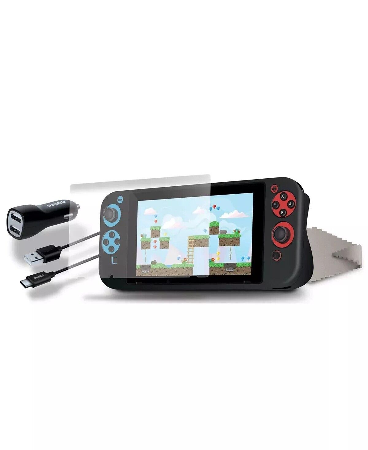 Nintendo Switch Essential Bundle Screen Protector Car Charger Case & More NEW š®