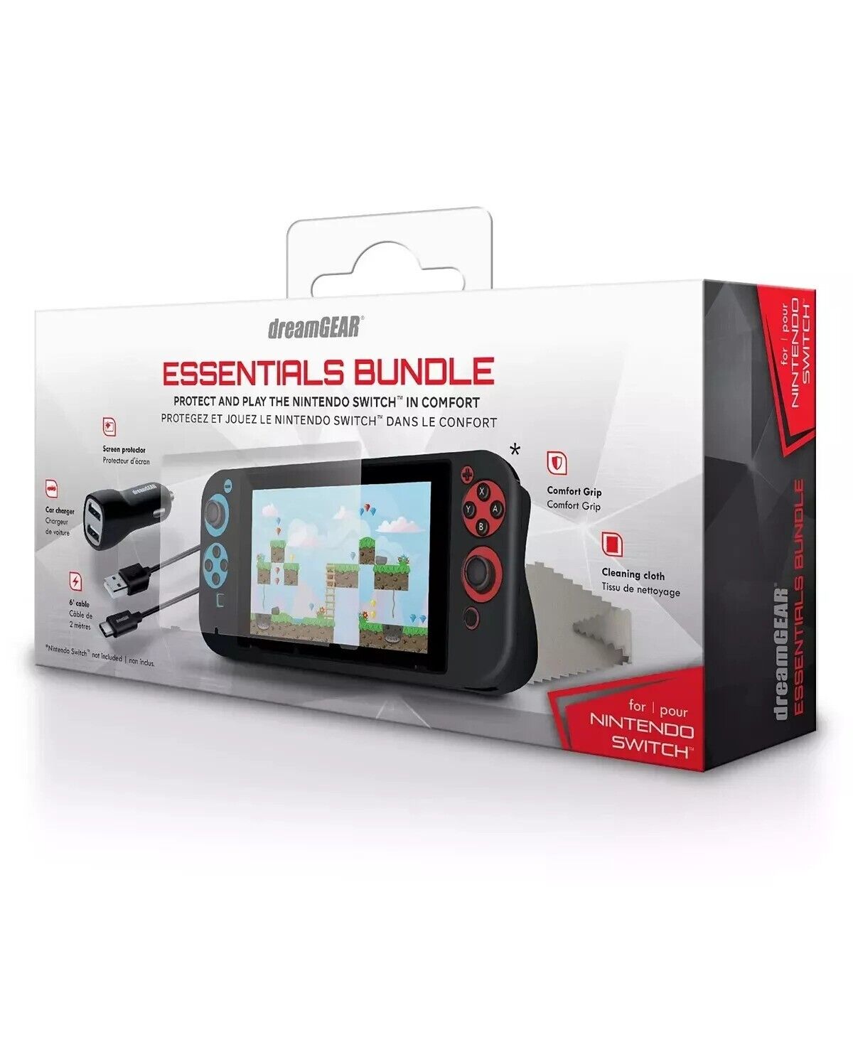 Nintendo Switch Essential Bundle Screen Protector Car Charger Case & More NEW š®