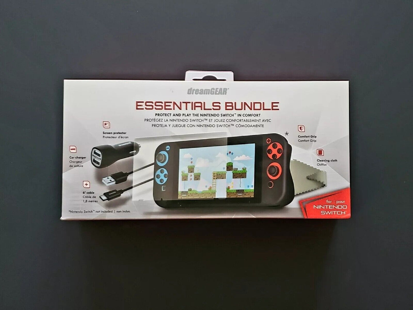 Nintendo Switch Essential Bundle Screen Protector Car Charger Case & More NEW š®