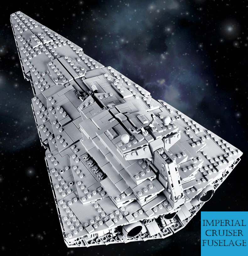 Imperial Star Cruiser Empire Over Jedha City 20" Building Blocks Set - BRAND NEW