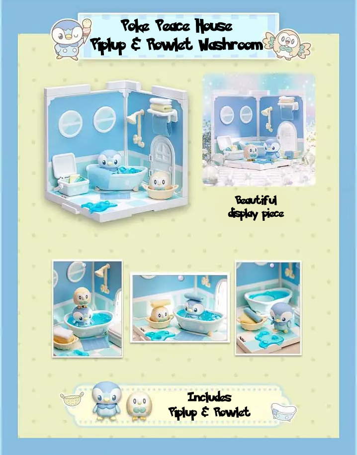 ✅ Official Pokémon Takara Tomy Peace House DIY Model Kits Pikachu Espurr & More