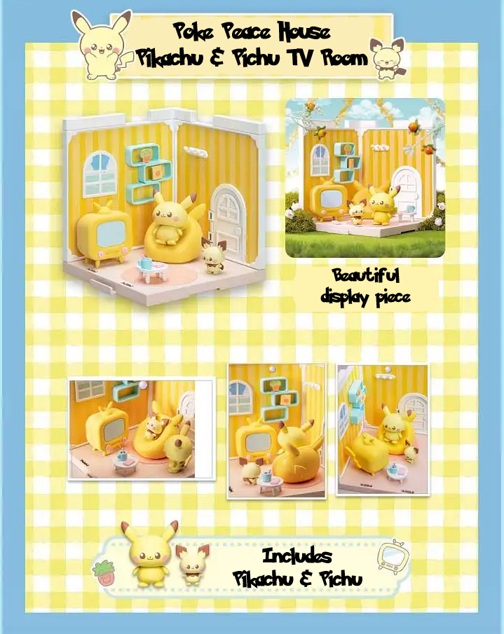✅ Official Pokémon Takara Tomy Peace House DIY Model Kits Pikachu Espurr & More