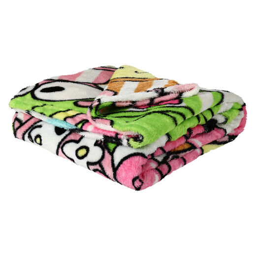 Official Sanrio Hello Kitty Melody Kuromi Silky Plush 40x50" Throw Blankets NEW