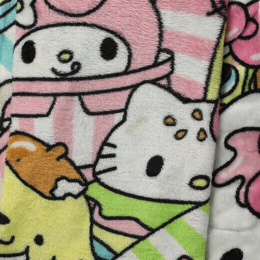 Official Sanrio Hello Kitty Melody Kuromi Silky Plush 40x50" Throw Blankets NEW
