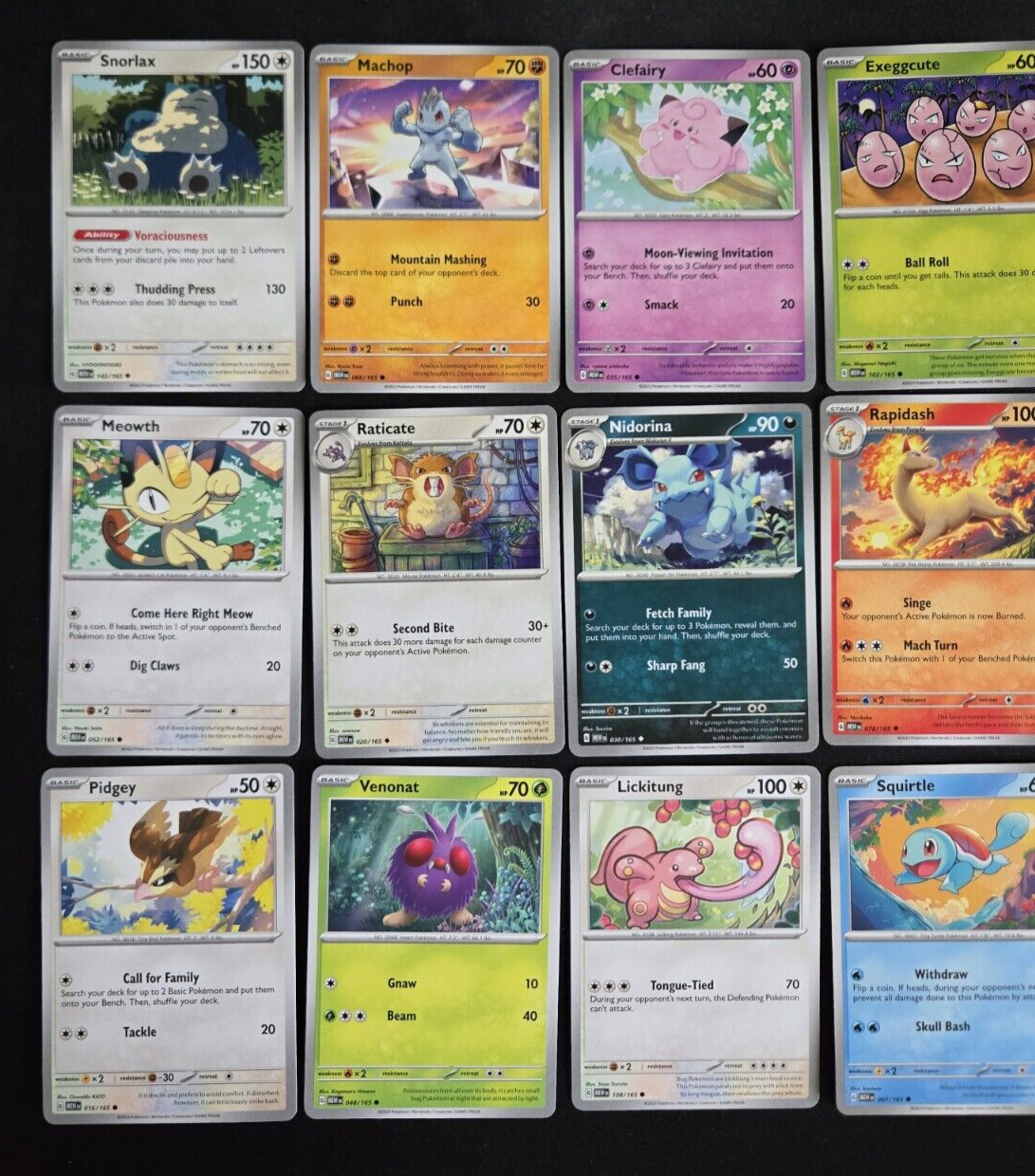 Pokemon TCG Scarlet & Violet 151 Mixed Lot #4 - 22 Cards Near Mint Never Played