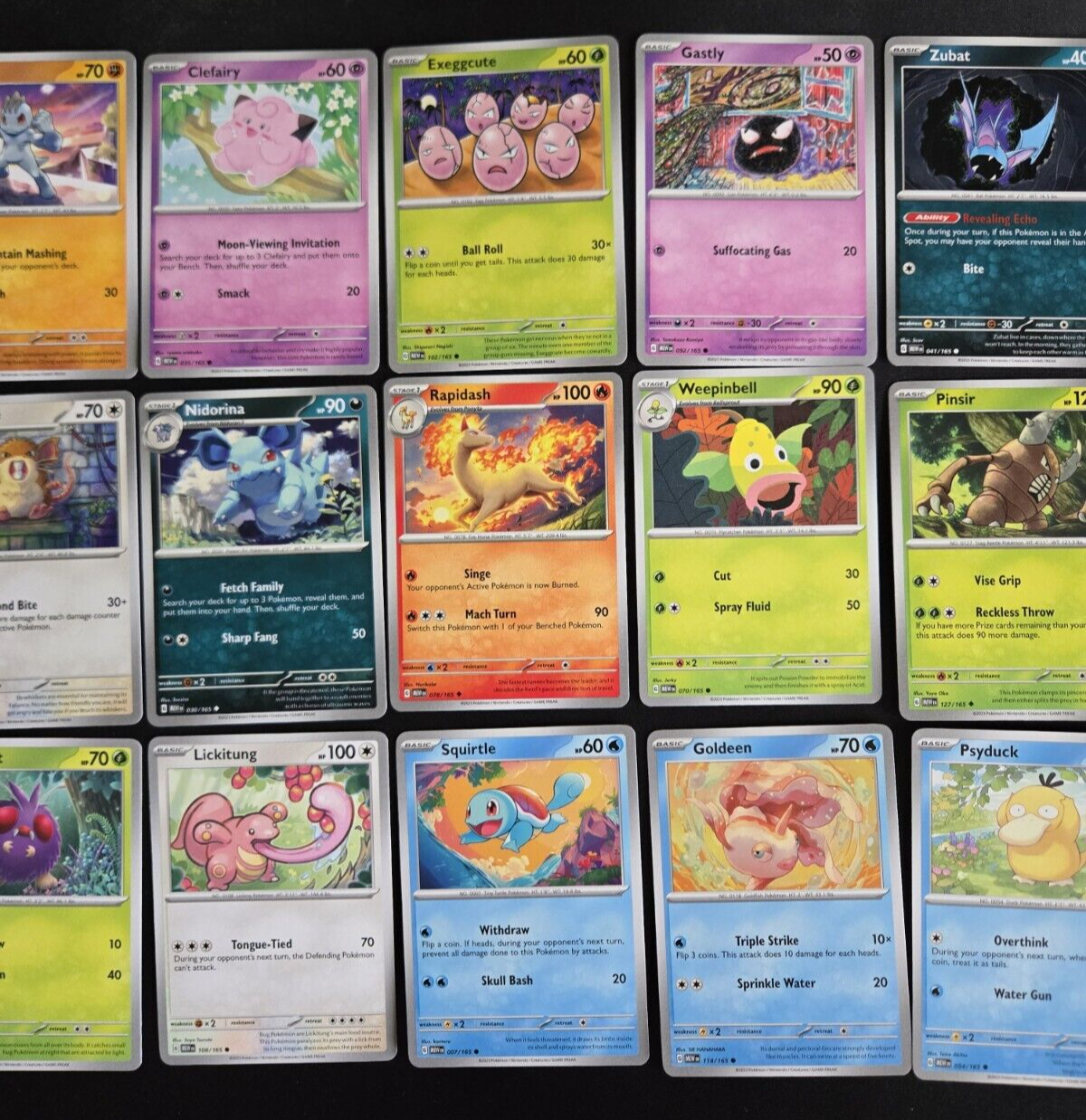 Pokemon TCG Scarlet & Violet 151 Mixed Lot #4 - 22 Cards Near Mint Never Played