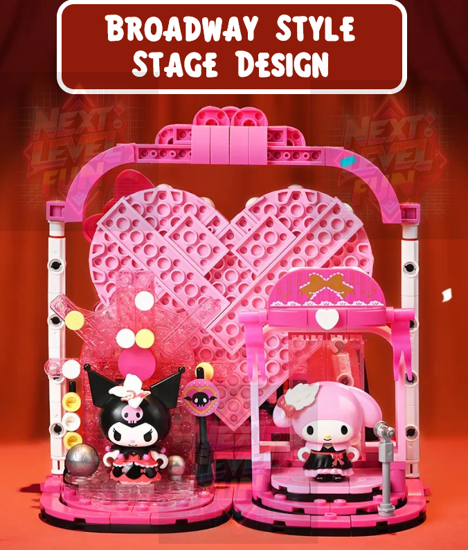 Sanrio Hello Kitty 50th Anniversary Concert Party Building Blocks Set Toy NEW 🥳