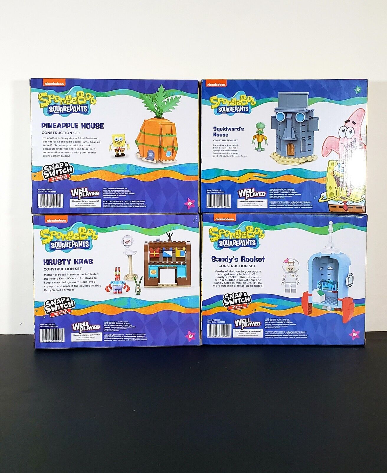 ✅ Official Nickelodeon SpongeBob SquarePants & Friends Building Blocks Sets NEW