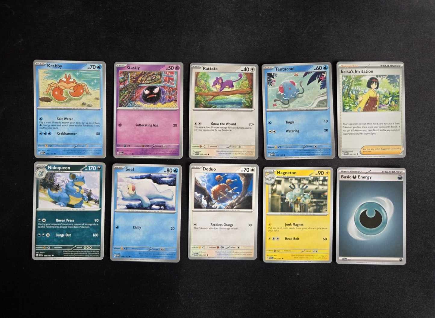 Pokemon TCG Scarlet & Violet 151 Mixed Lot #2 - 10 Cards Near Mint Never Played