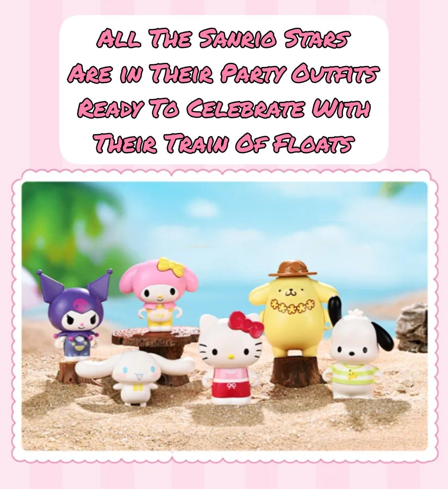 ā
Official Sanrio Characters Parade Floats Train Building Block Sets DIY Toy NEW