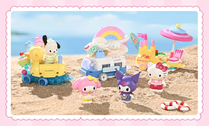 ā
Official Sanrio Characters Parade Floats Train Building Block Sets DIY Toy NEW