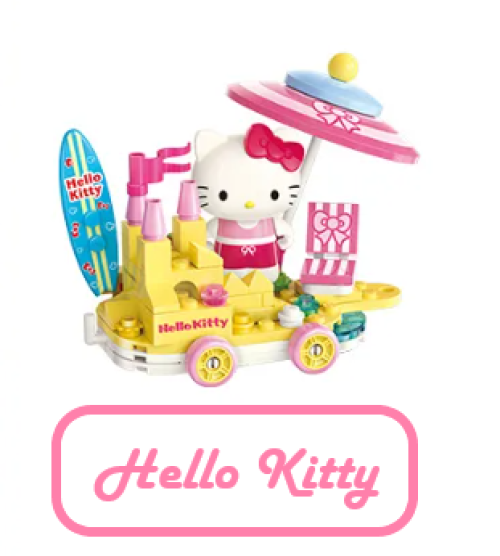 ā
Official Sanrio Characters Parade Floats Train Building Block Sets DIY Toy NEW