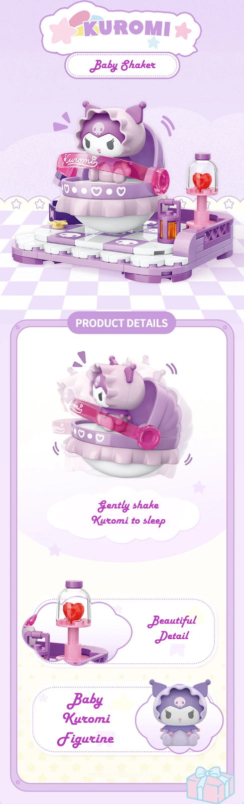 ā
Official Sanrio Family Baby Shakers Building Blocks 4Pc Set Creative Fun NEW