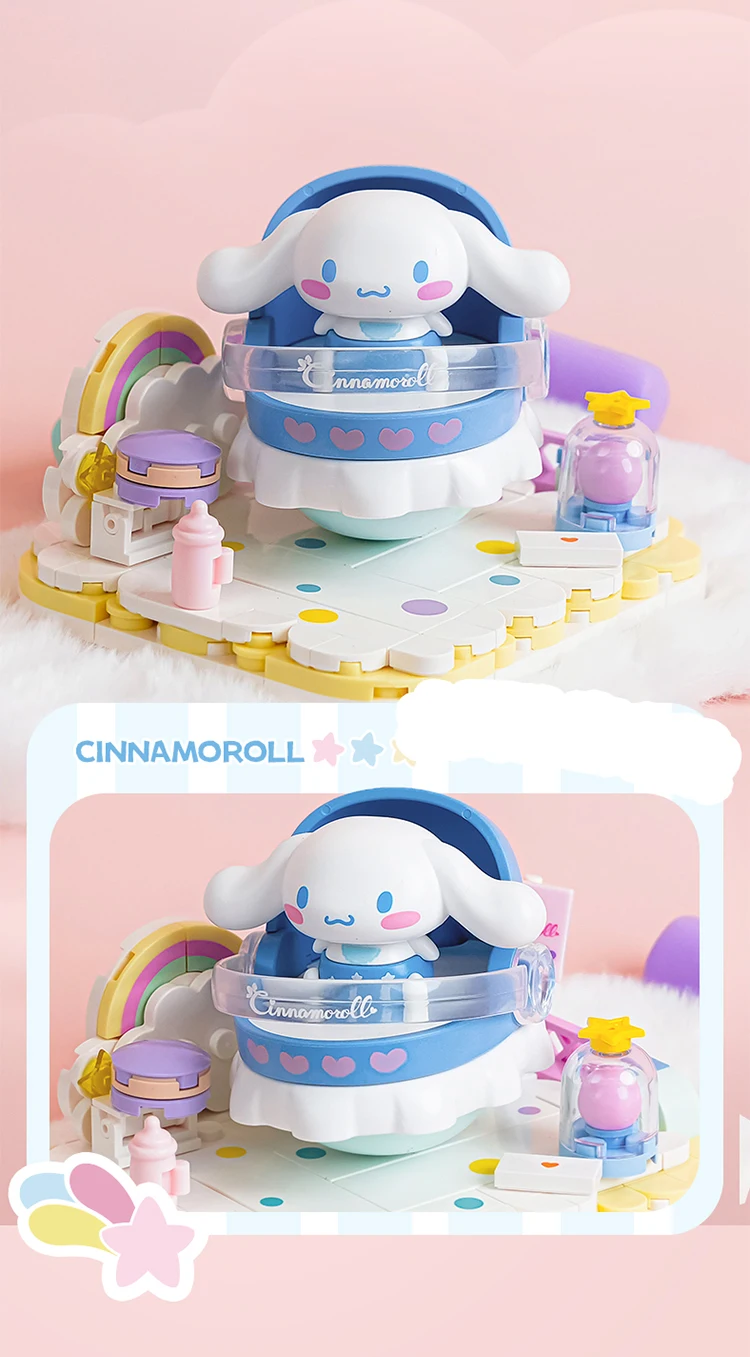 ā
Official Sanrio Family Baby Shakers Building Blocks 4Pc Set Creative Fun NEW