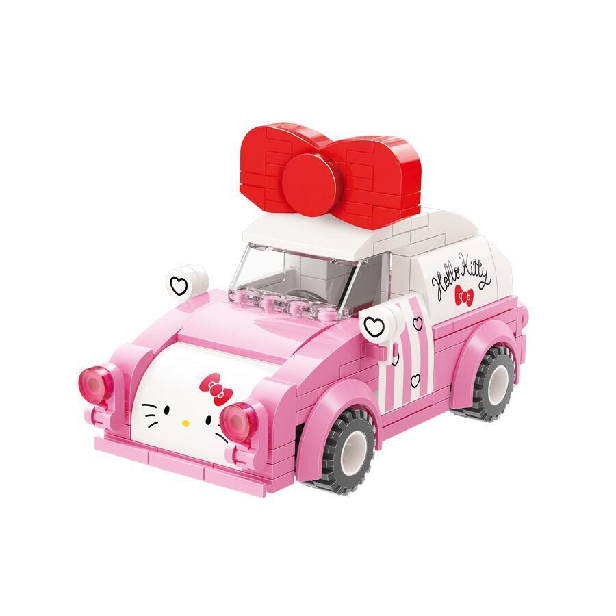 ✅Official Sanrio Hello Kitty Tour Bus & Sports Car Building Block Sets Fun - NEW