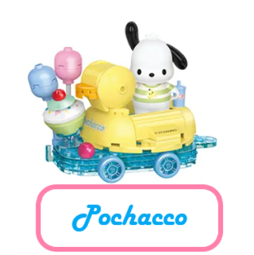 ā
Official Sanrio Characters Parade Floats Train Building Block Sets DIY Toy NEW