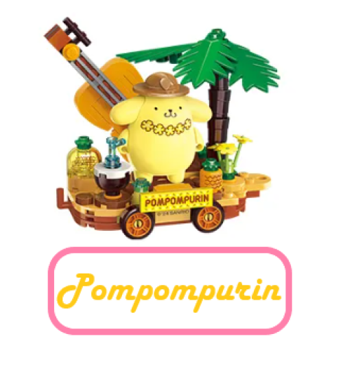 ā
Official Sanrio Characters Parade Floats Train Building Block Sets DIY Toy NEW