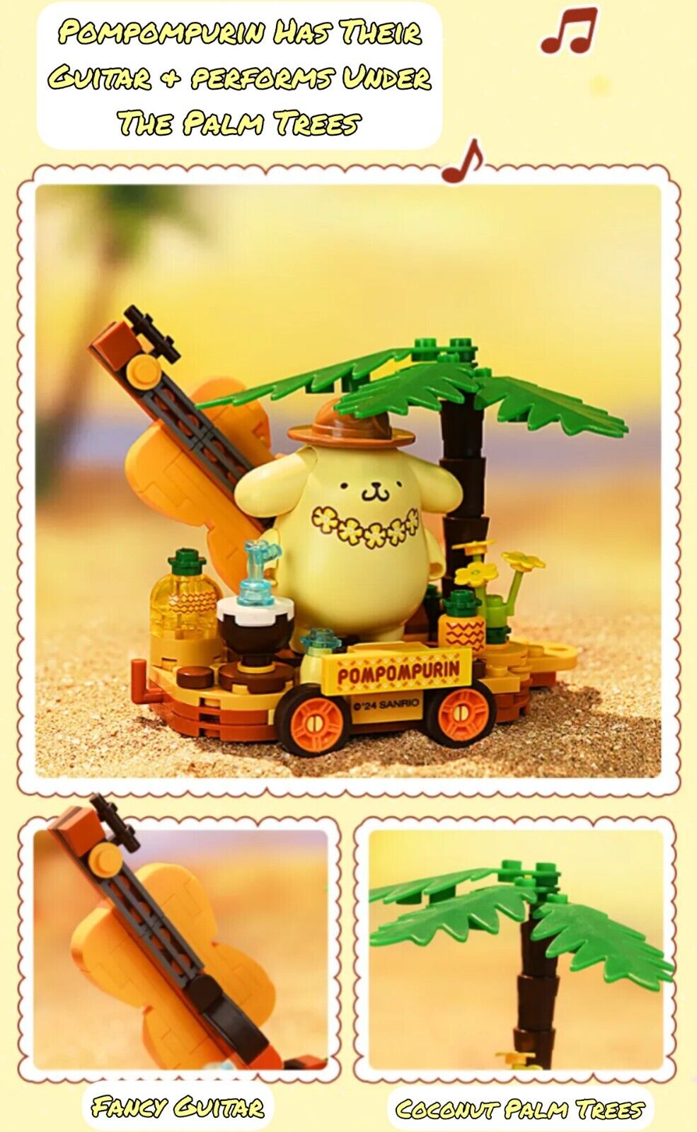 ā
Official Sanrio Characters Parade Floats Train Building Block Sets DIY Toy NEW