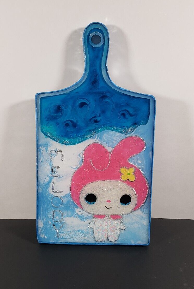 πΈ Hand Crafted Sanrio My Melody Resin Wall Hanger Stash Tray 4 Keys Glasses