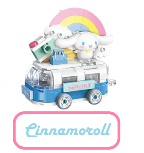 ā
Official Sanrio Characters Parade Floats Train Building Block Sets DIY Toy NEW
