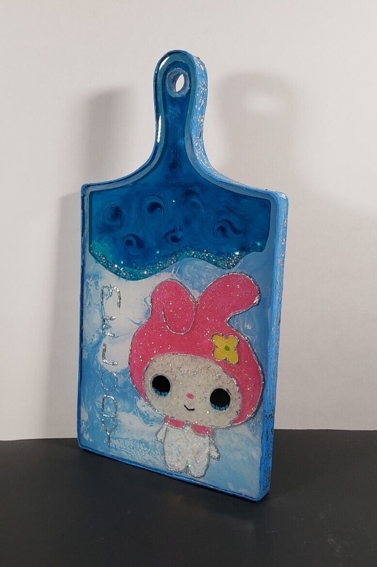 πΈ Hand Crafted Sanrio My Melody Resin Wall Hanger Stash Tray 4 Keys Glasses