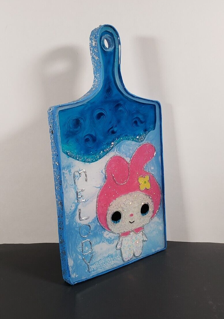 πΈ Hand Crafted Sanrio My Melody Resin Wall Hanger Stash Tray 4 Keys Glasses