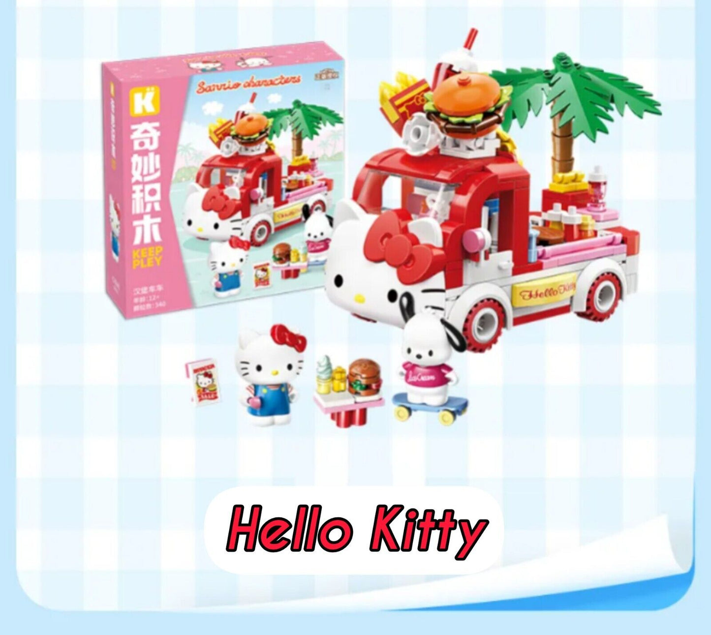 š Genuine Sanrio Characters Delicious Food Trucks Building Block Set Toy NEW š¦