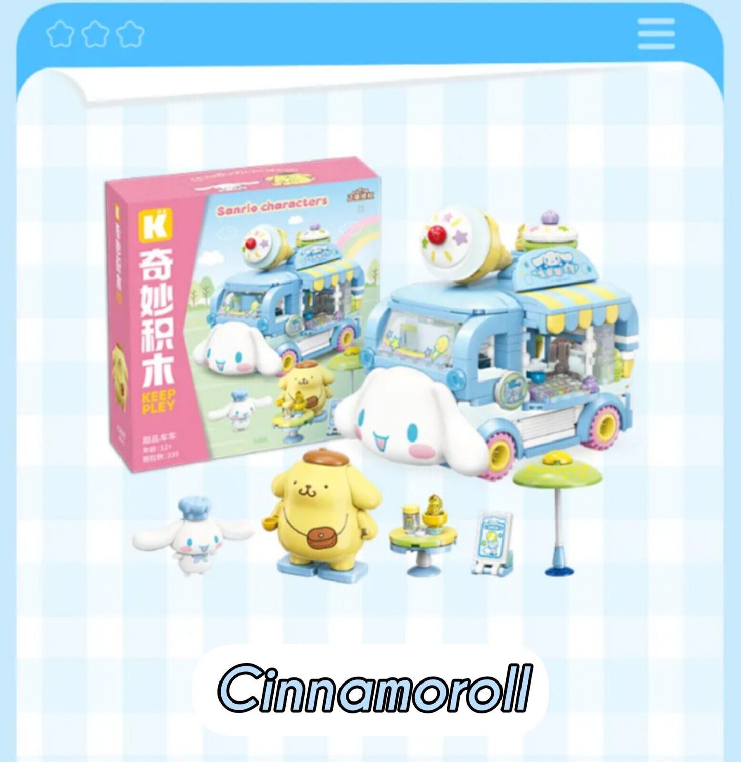 š Genuine Sanrio Characters Delicious Food Trucks Building Block Set Toy NEW š¦