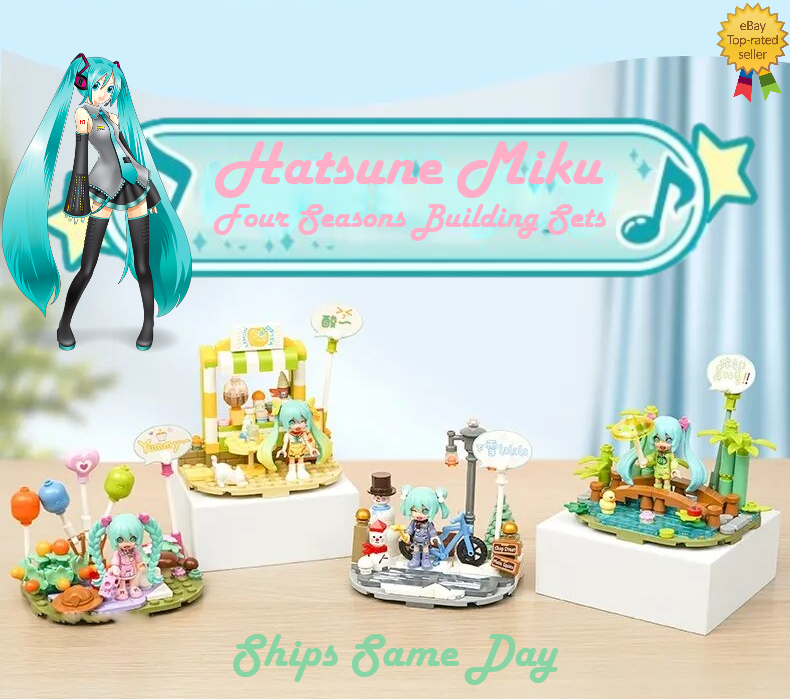ā
Official Hatsune Miku 4 Seasons Spring Winter & More Building Block Sets NEW