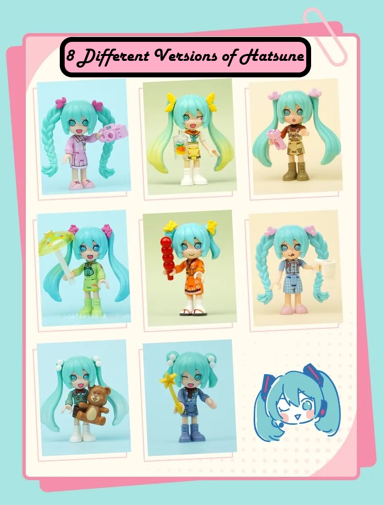 ā
Official Hatsune Miku 4 Seasons Spring Winter & More Building Block Sets NEW
