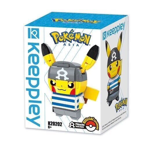 Official Pokémon Pikachu Team Rocket Aqua Flare Building Block Sets Fun Toy NEW