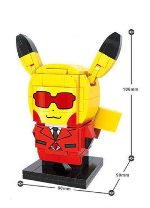 Official Pokémon Pikachu Team Rocket Aqua Flare Building Block Sets Fun Toy NEW