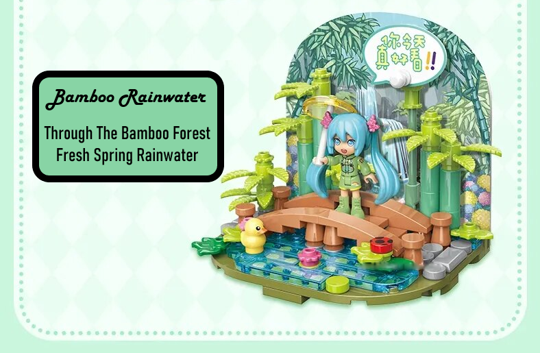 ā
Official Hatsune Miku 4 Seasons Spring Winter & More Building Block Sets NEW